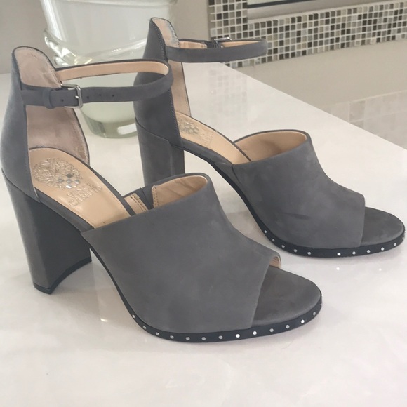 Vince Camuto Shoes - Vince Camuto suede stacked heel shoes. Size 8.